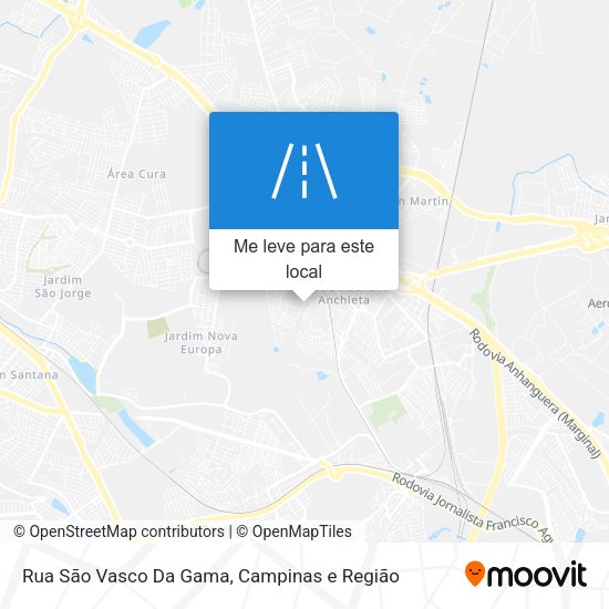 Rua São Vasco Da Gama mapa