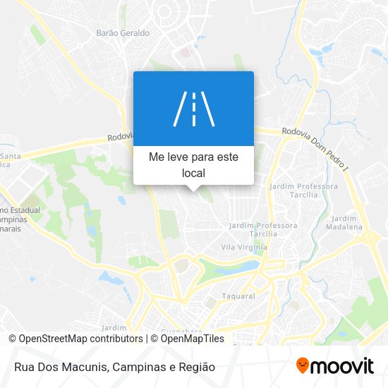Rua Dos Macunis mapa