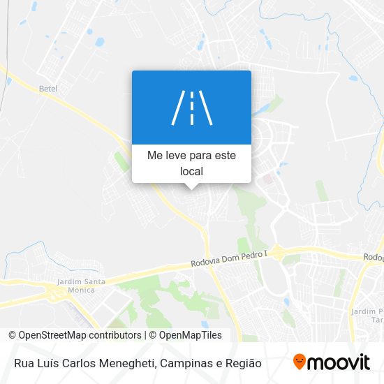 Rua Luís Carlos Menegheti mapa