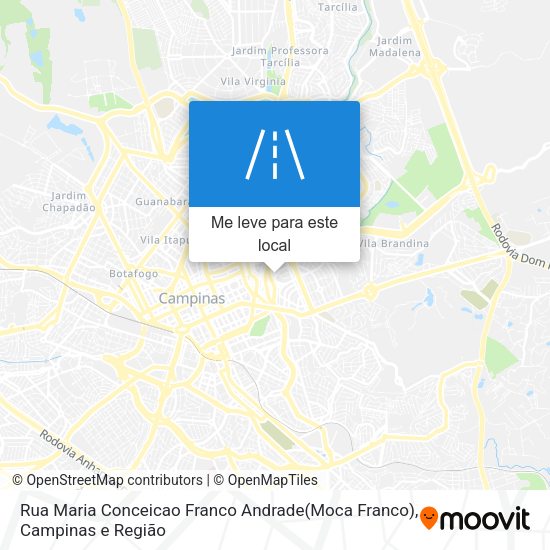 Rua Maria Conceicao Franco Andrade(Moca Franco) mapa