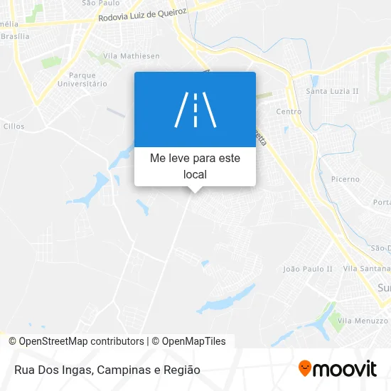 Rua Dos Ingas mapa