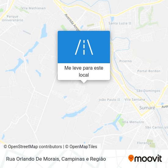 Rua Orlando De Morais mapa