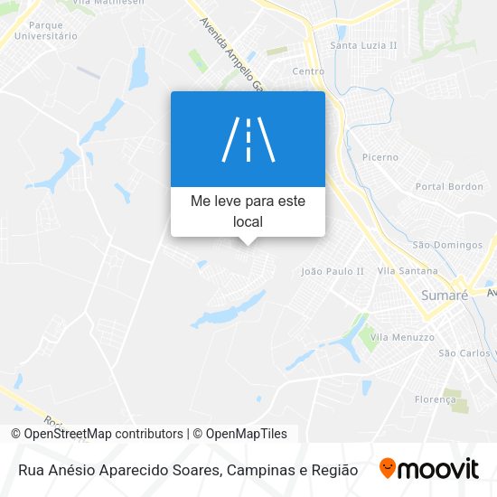 Rua Anésio Aparecido Soares mapa