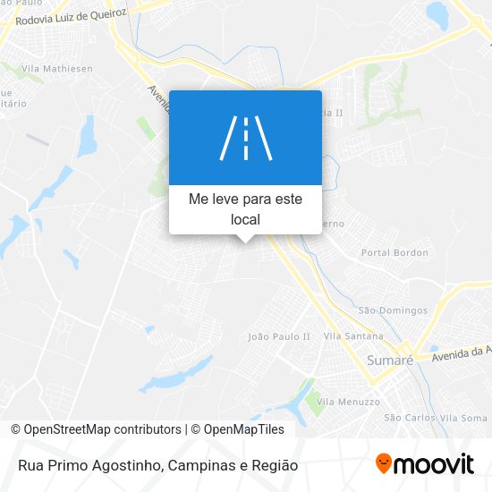 Rua Primo Agostinho mapa