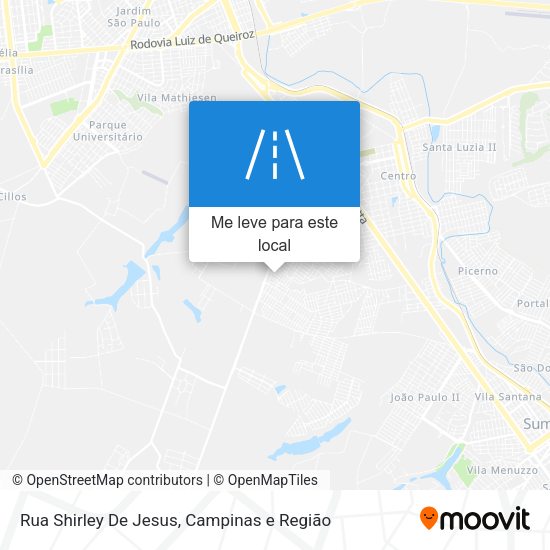 Rua Shirley De Jesus mapa