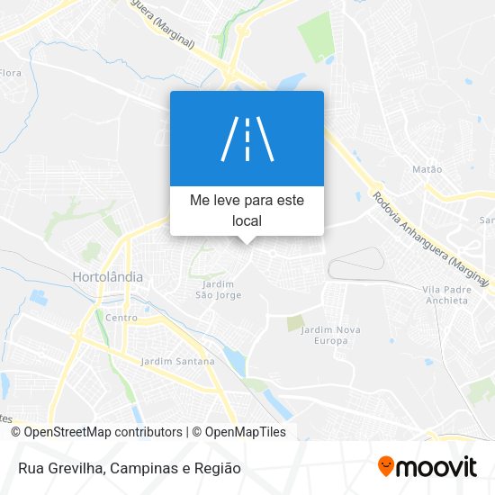 Rua Grevilha mapa