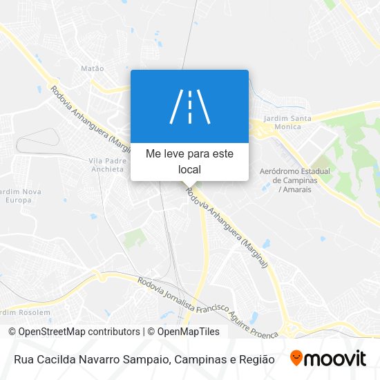 Rua Cacilda Navarro Sampaio mapa
