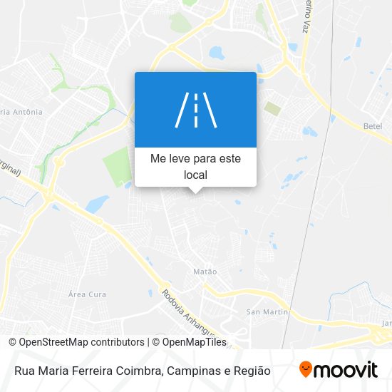 Rua Maria Ferreira Coimbra mapa
