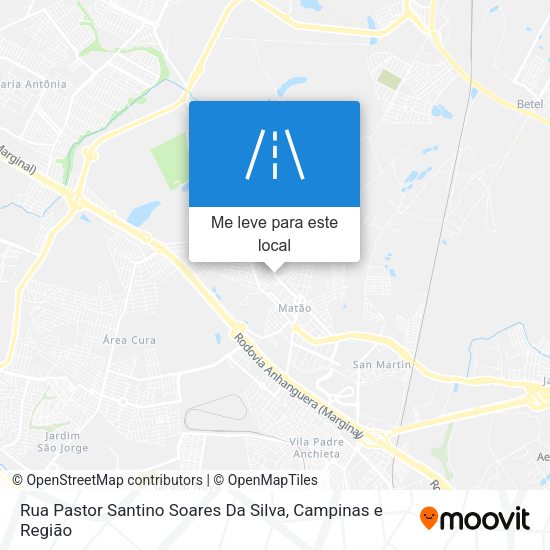 Rua Pastor Santino Soares Da Silva mapa