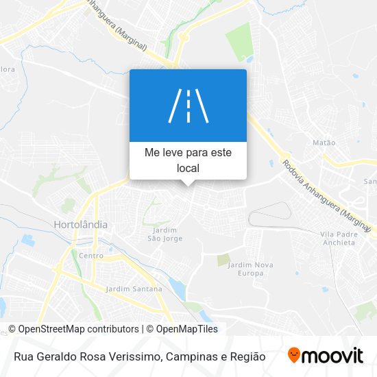 Rua Geraldo Rosa Verissimo mapa