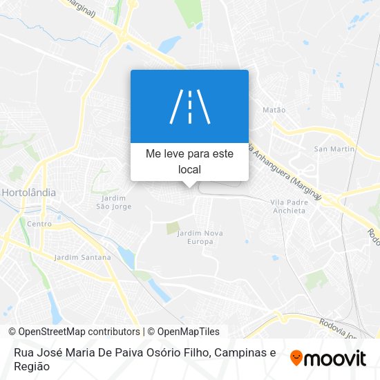 Rua José Maria De Paiva Osório Filho mapa