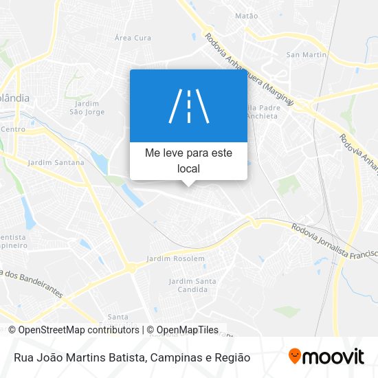 Rua João Martins Batista mapa