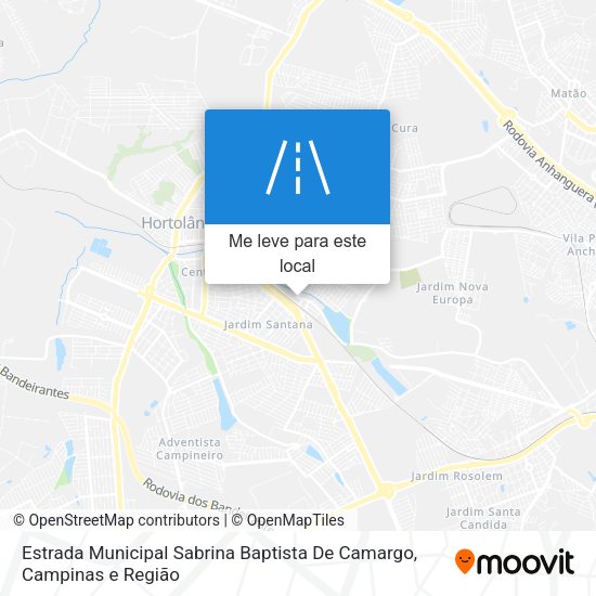 Estrada Municipal Sabrina Baptista De Camargo mapa