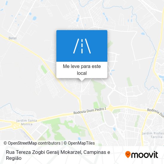 Rua Tereza Zogbi Geraij Mokarzel mapa