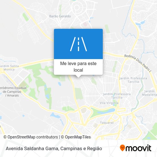 Avenida Saldanha Gama mapa