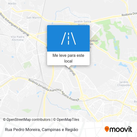 Rua Pedro Moreira mapa