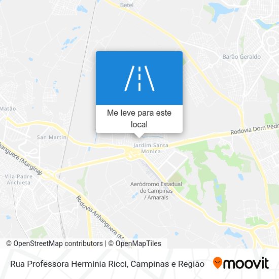 Rua Professora Hermínia Ricci mapa
