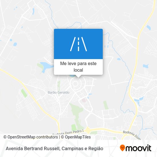 Avenida Bertrand Russell mapa