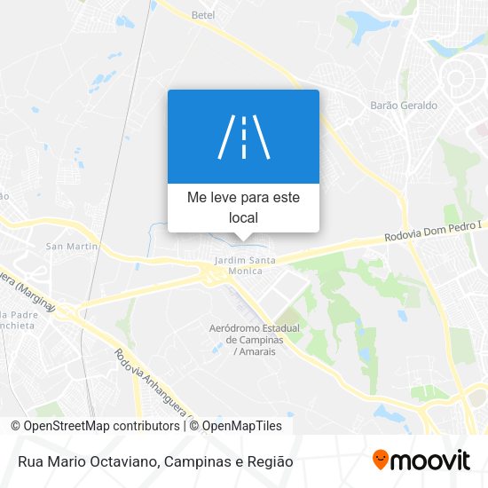 Rua Mario Octaviano mapa