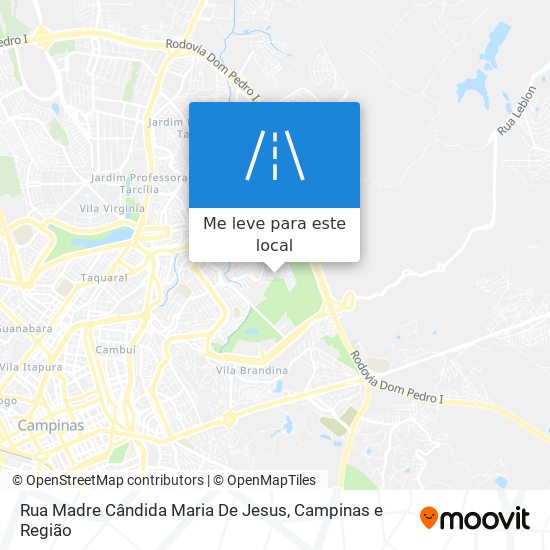 Rua Madre Cândida Maria De Jesus mapa