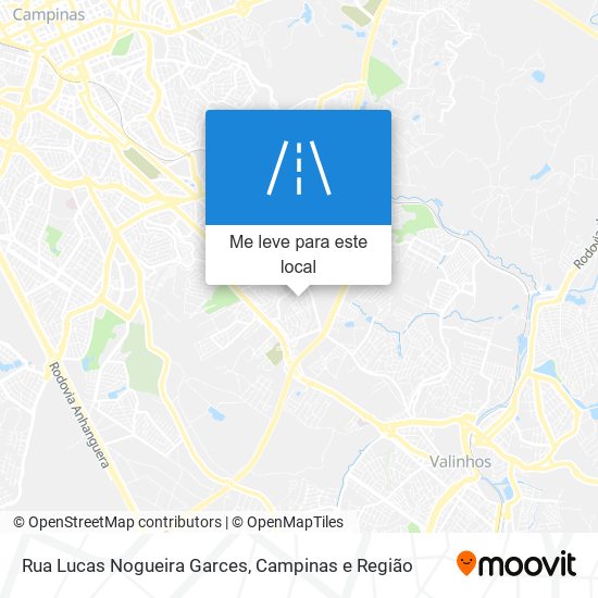 Rua Lucas Nogueira Garces mapa