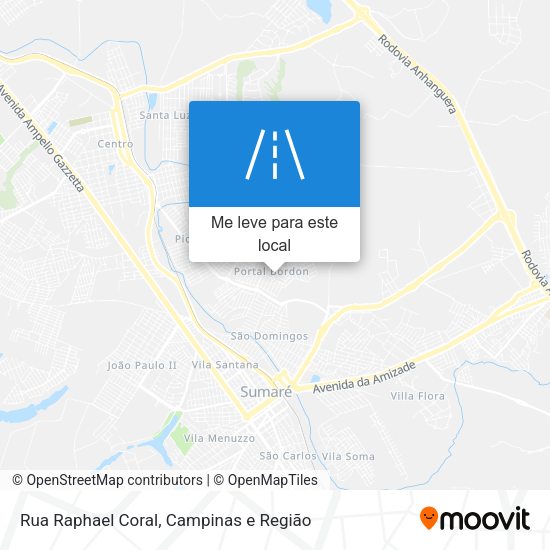 Rua Raphael Coral mapa
