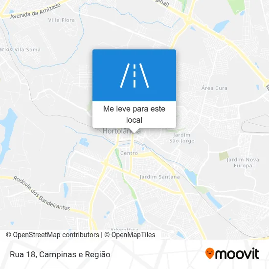 Rua 18 mapa
