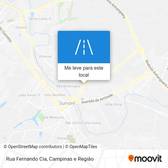 Rua Fernando Cia mapa