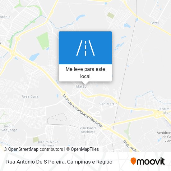Rua Antonio De S Pereira mapa