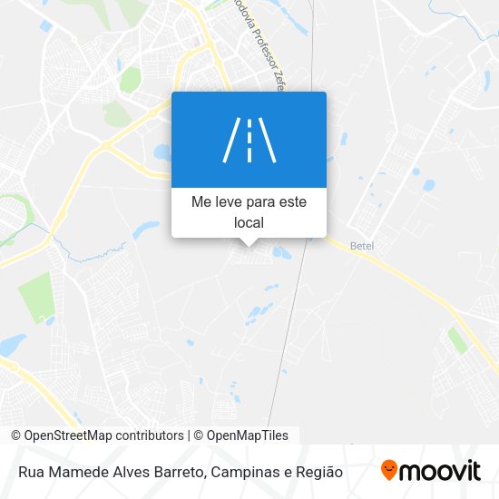 Rua Mamede Alves Barreto mapa