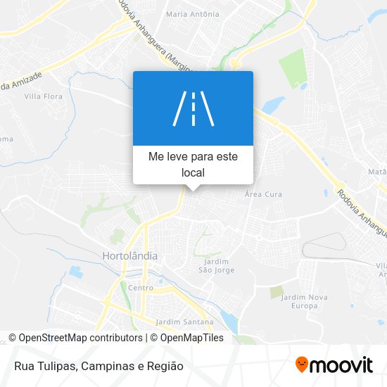 Rua Tulipas mapa