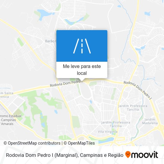 Rodovia Dom Pedro I (Marginal) mapa