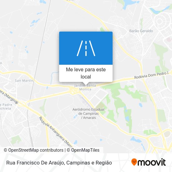 Rua Francisco De Araújo mapa