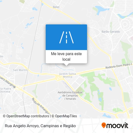 Rua Angelo Arroyo mapa