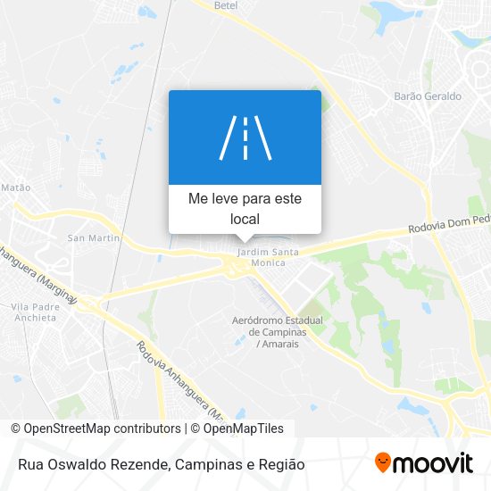 Rua Oswaldo Rezende mapa