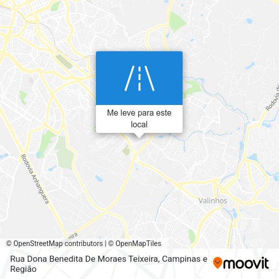 Rua Dona Benedita De Moraes Teixeira mapa