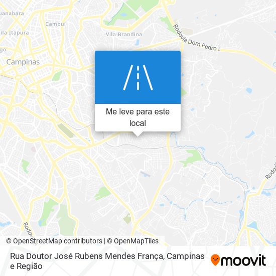 Rua Doutor José Rubens Mendes França mapa