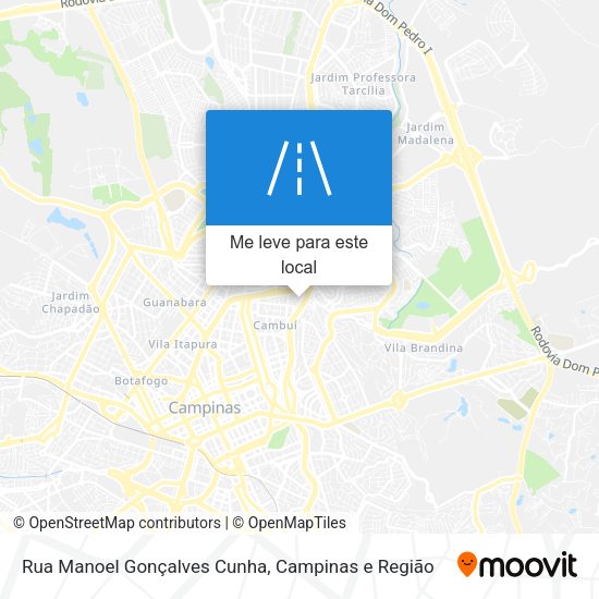 Rua Manoel Gonçalves Cunha mapa
