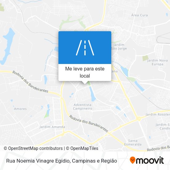 Rua Noemia Vinagre Egídio mapa
