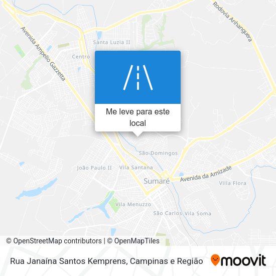 Rua Janaína Santos Kemprens mapa