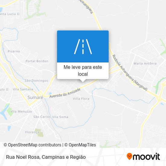 Rua Noel Rosa mapa