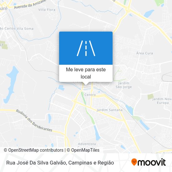 Rua José Da Silva Galvão mapa