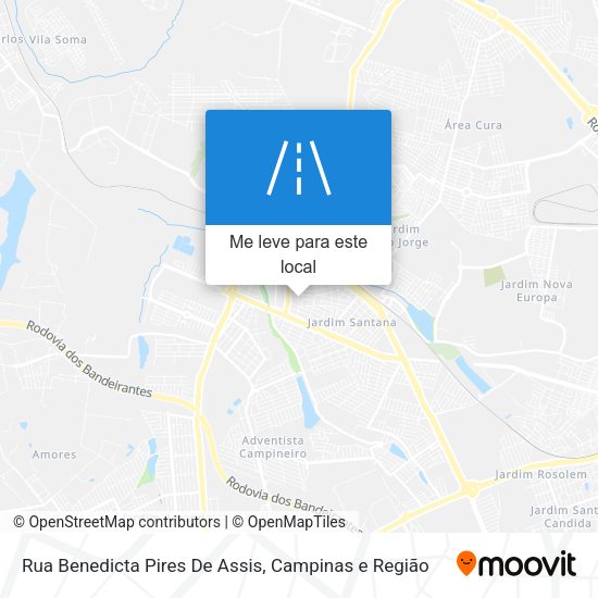 Rua Benedicta Pires De Assis mapa