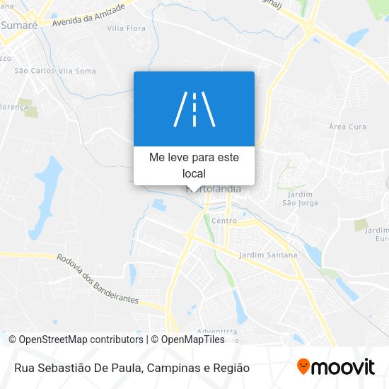 Rua Sebastião De Paula mapa