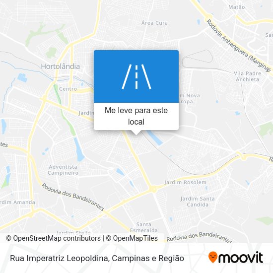 Rua Imperatriz Leopoldina mapa