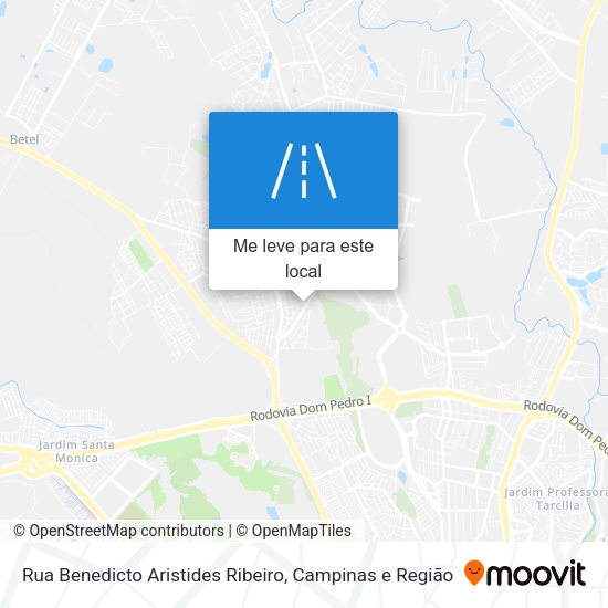 Rua Benedicto Aristides Ribeiro mapa