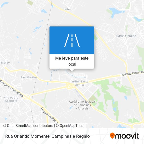 Rua Orlando Momente mapa