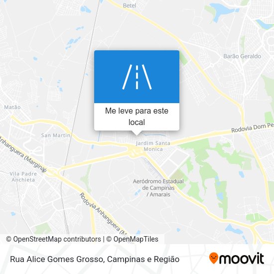 Rua Alice Gomes Grosso mapa