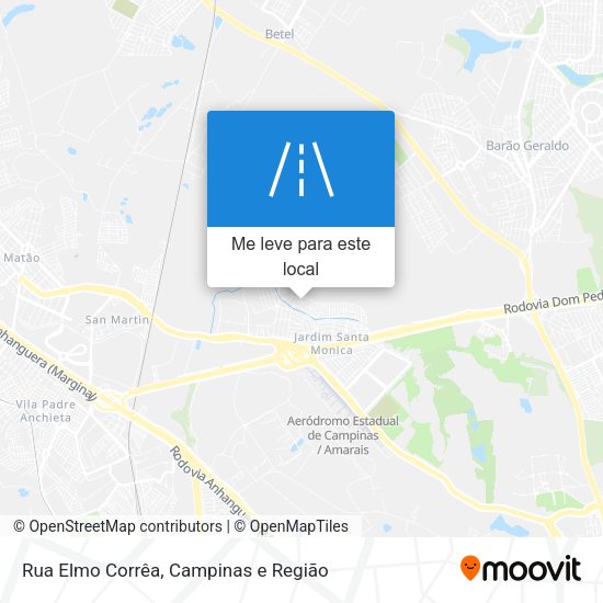 Rua Elmo Corrêa mapa