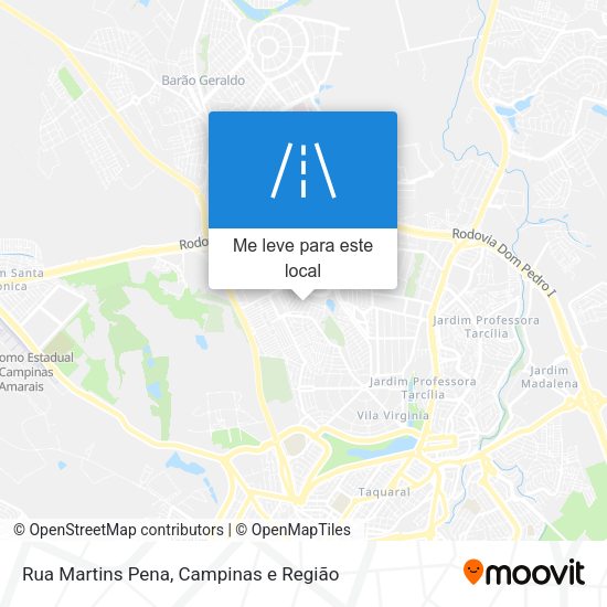 Rua Martins Pena mapa